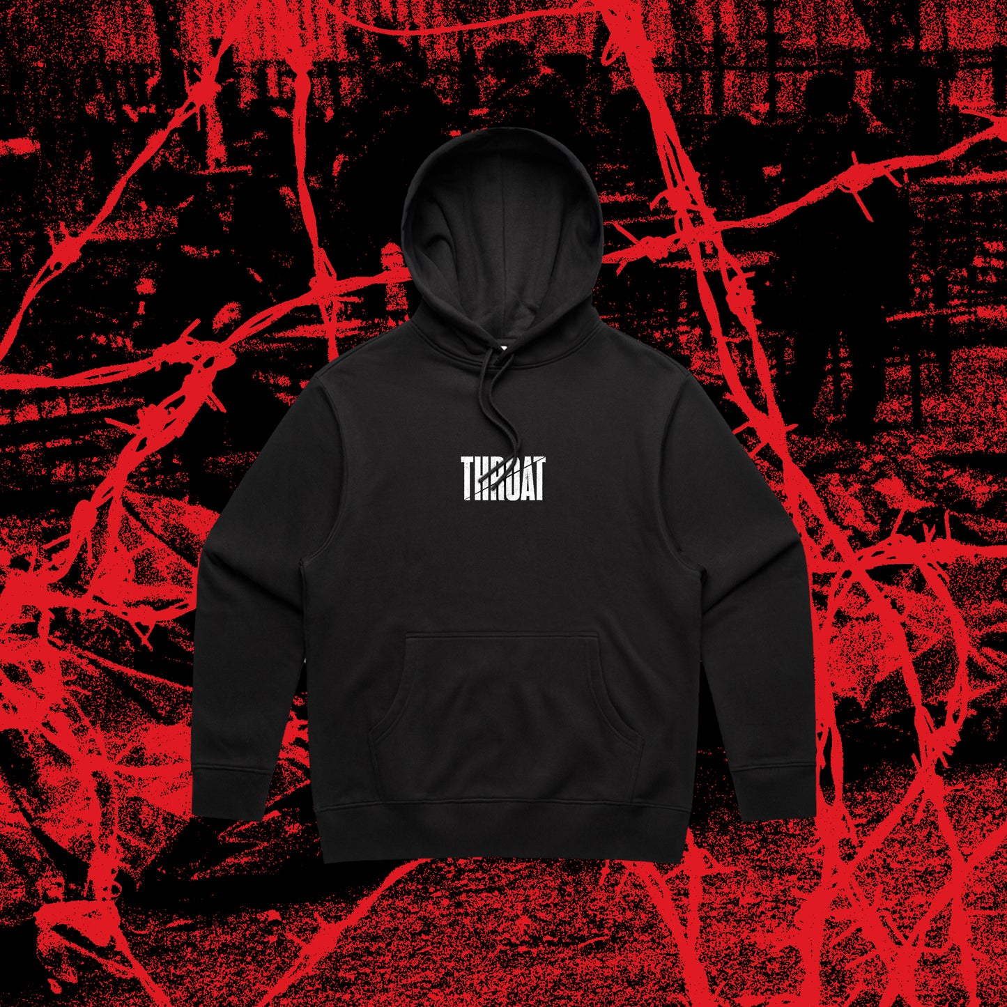 Throat Logo Hoodie (Black)